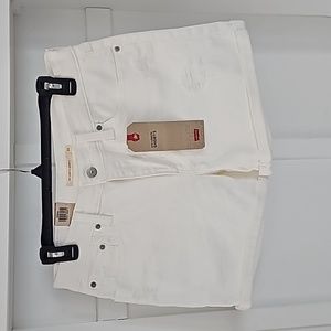 Levi's mid length jean shorts size 10